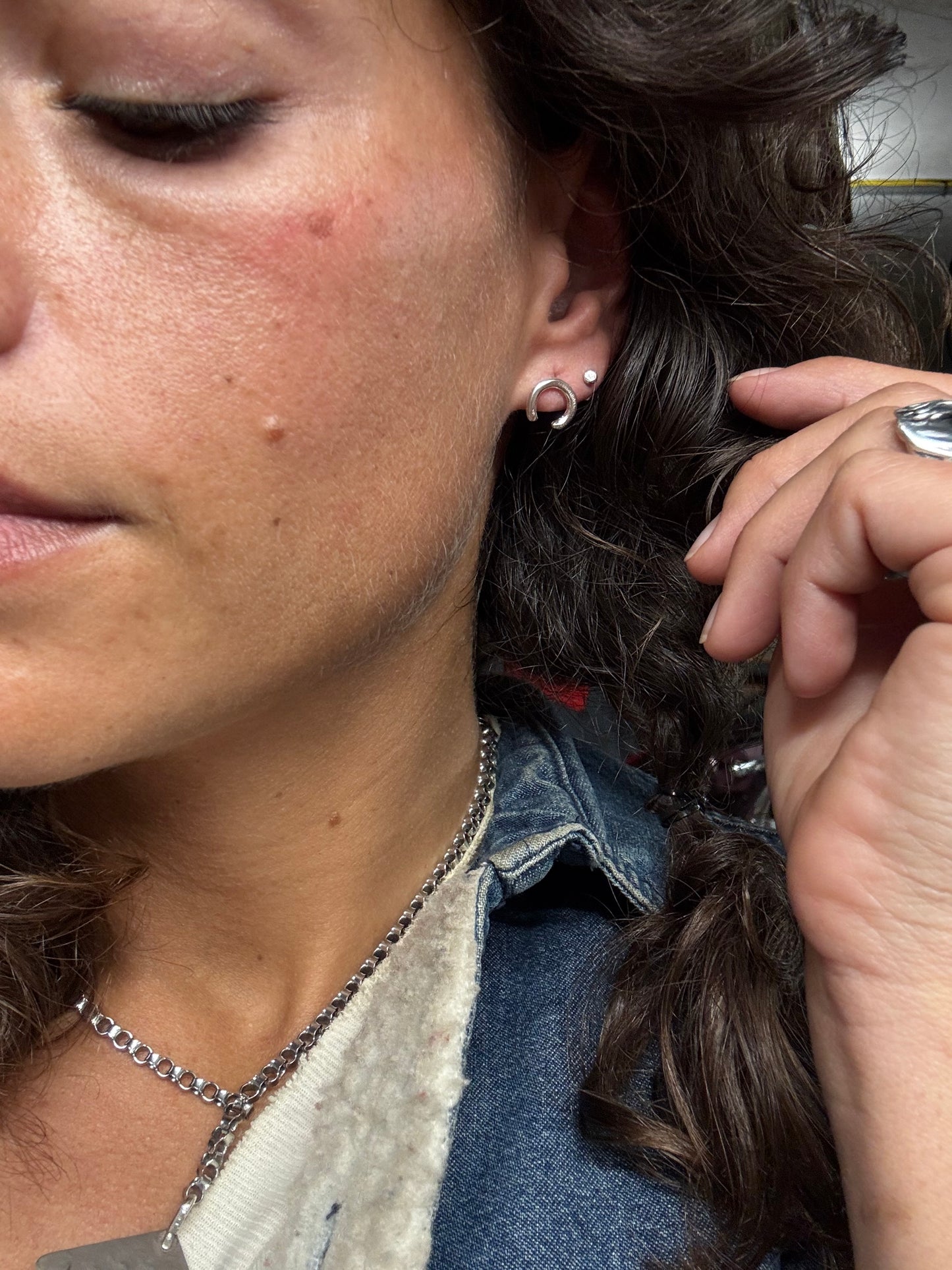 Horseshoe Stud Earrings