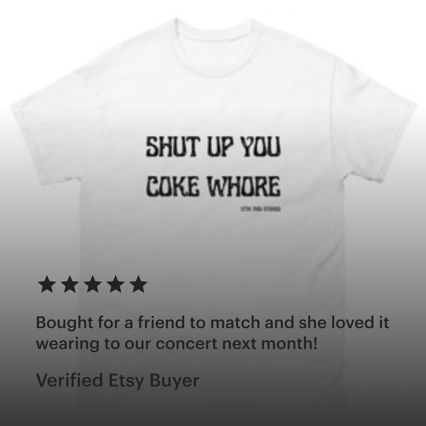 Coke Whore Tank - Shut Up You Coke Whore Sarcastic Funny Graphic Micro-Rib Tank Top | Viral Trending Tee