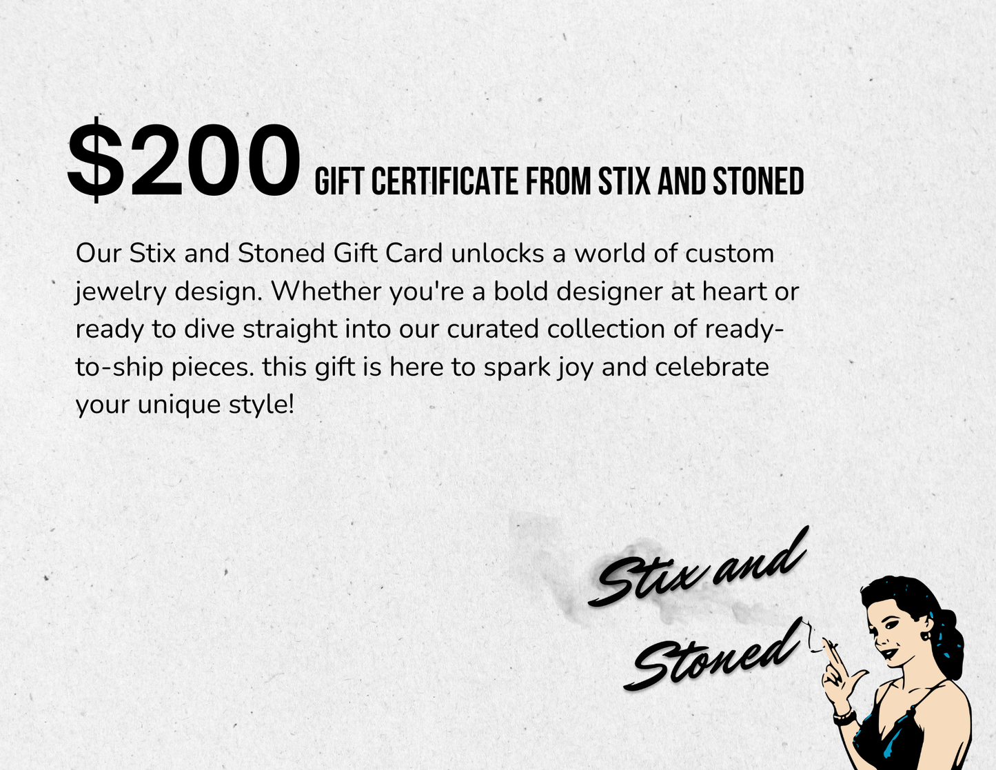Stix and Stoned Gift Card