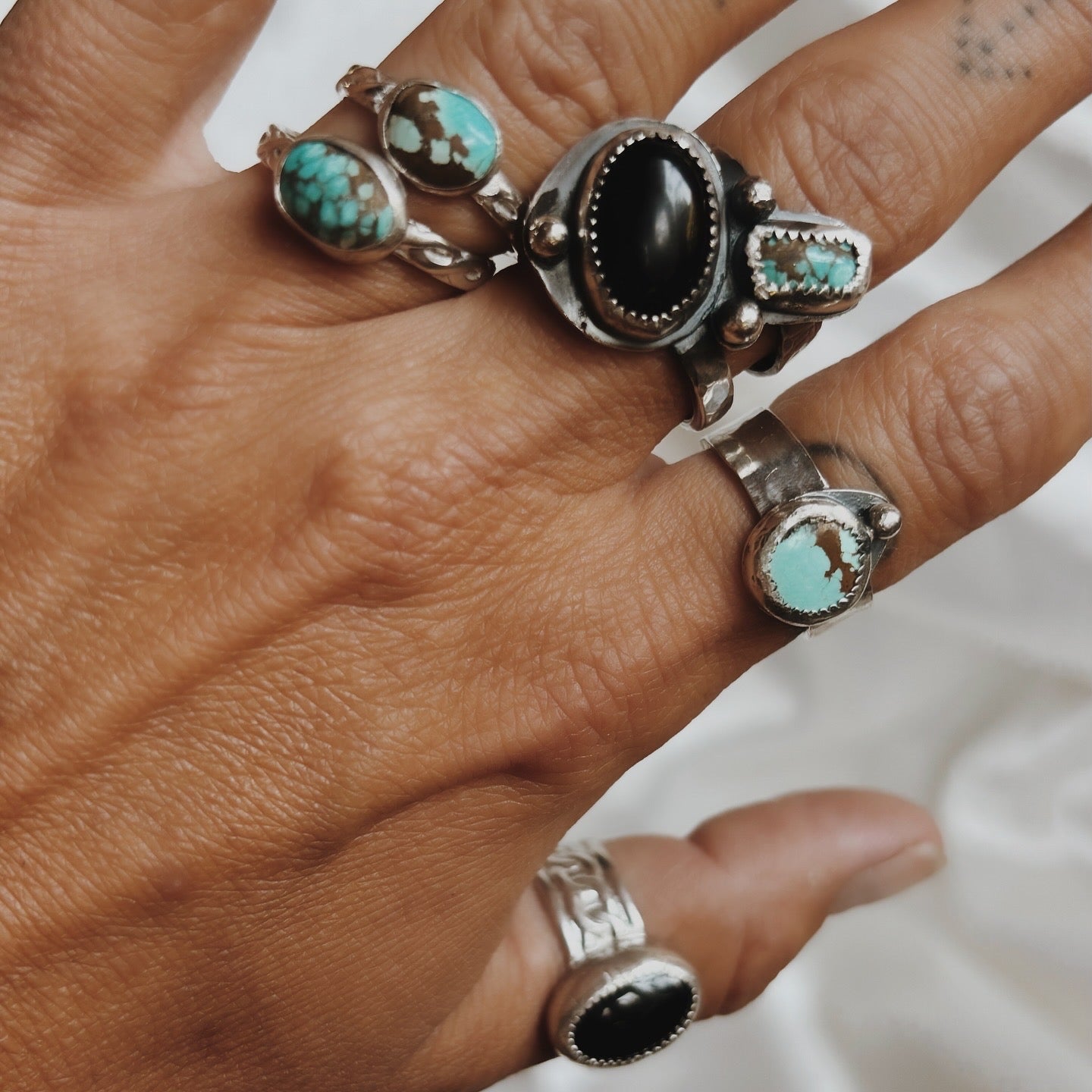 Handmade Number 8 Turquoise Ring β A Unique Piece of the Southwest