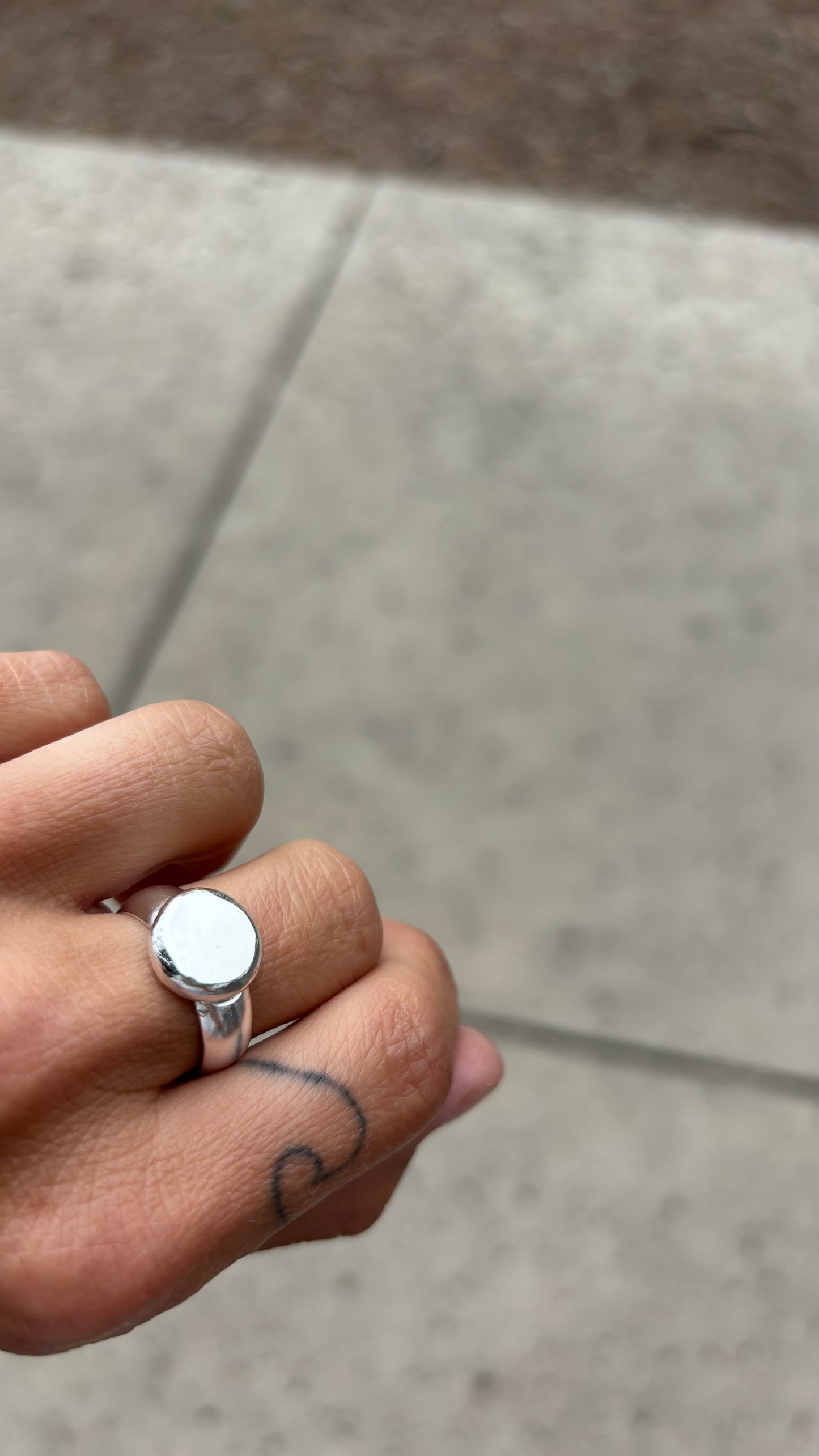 Sterling Silver Pebble Ring | Handmade Silver Ball Ring | Minimalist Stacking Ring | Organic Earthy Jewelry | Custom Size Available