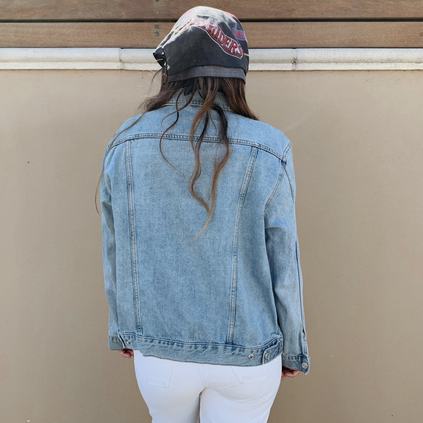 Topshop Moto Light Wash Denim Jacket