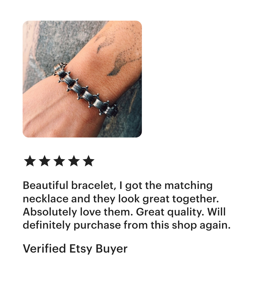 Antique Silver Plated Chainlink Bracelet