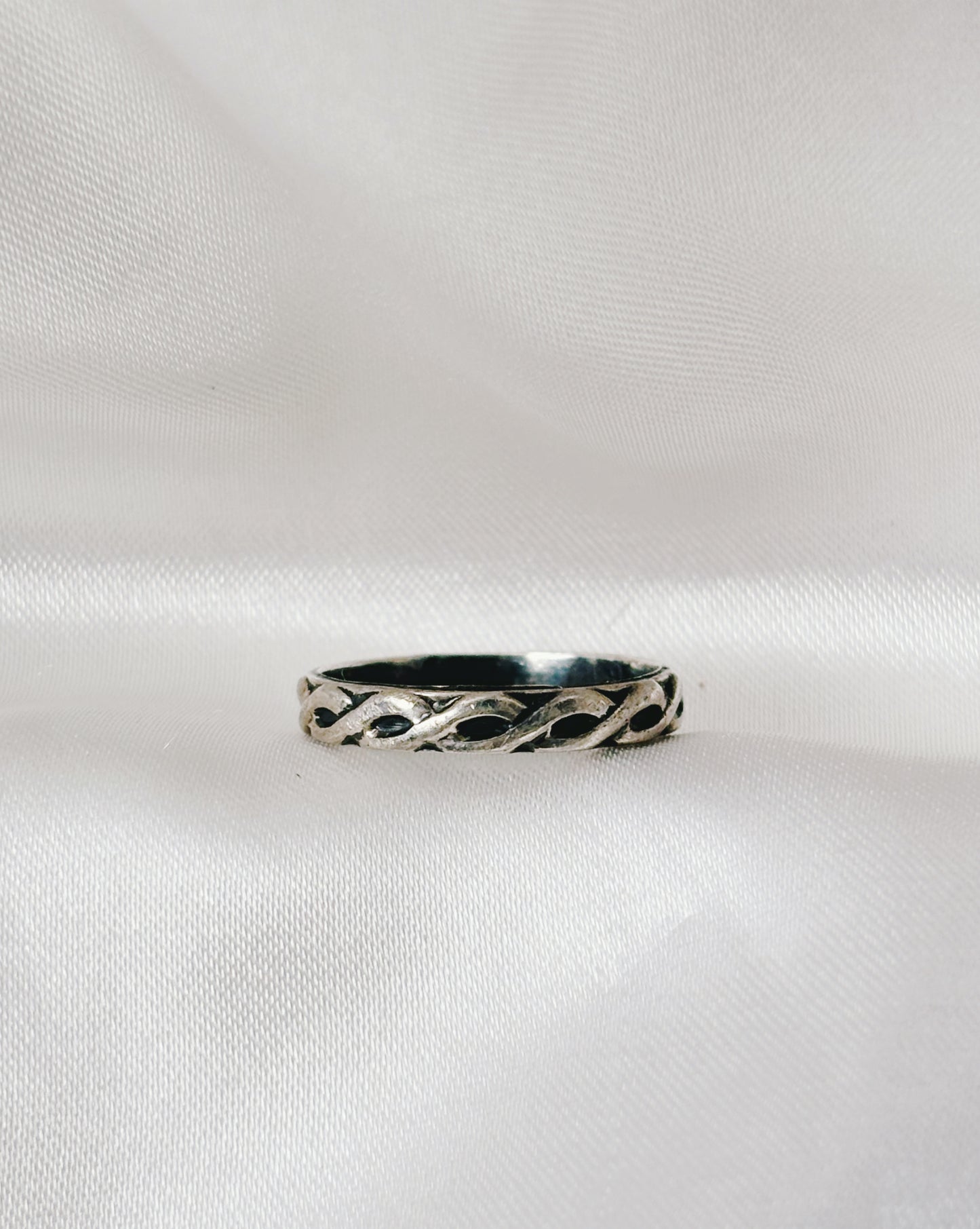 Sterling Silver Rope Stacking Ring