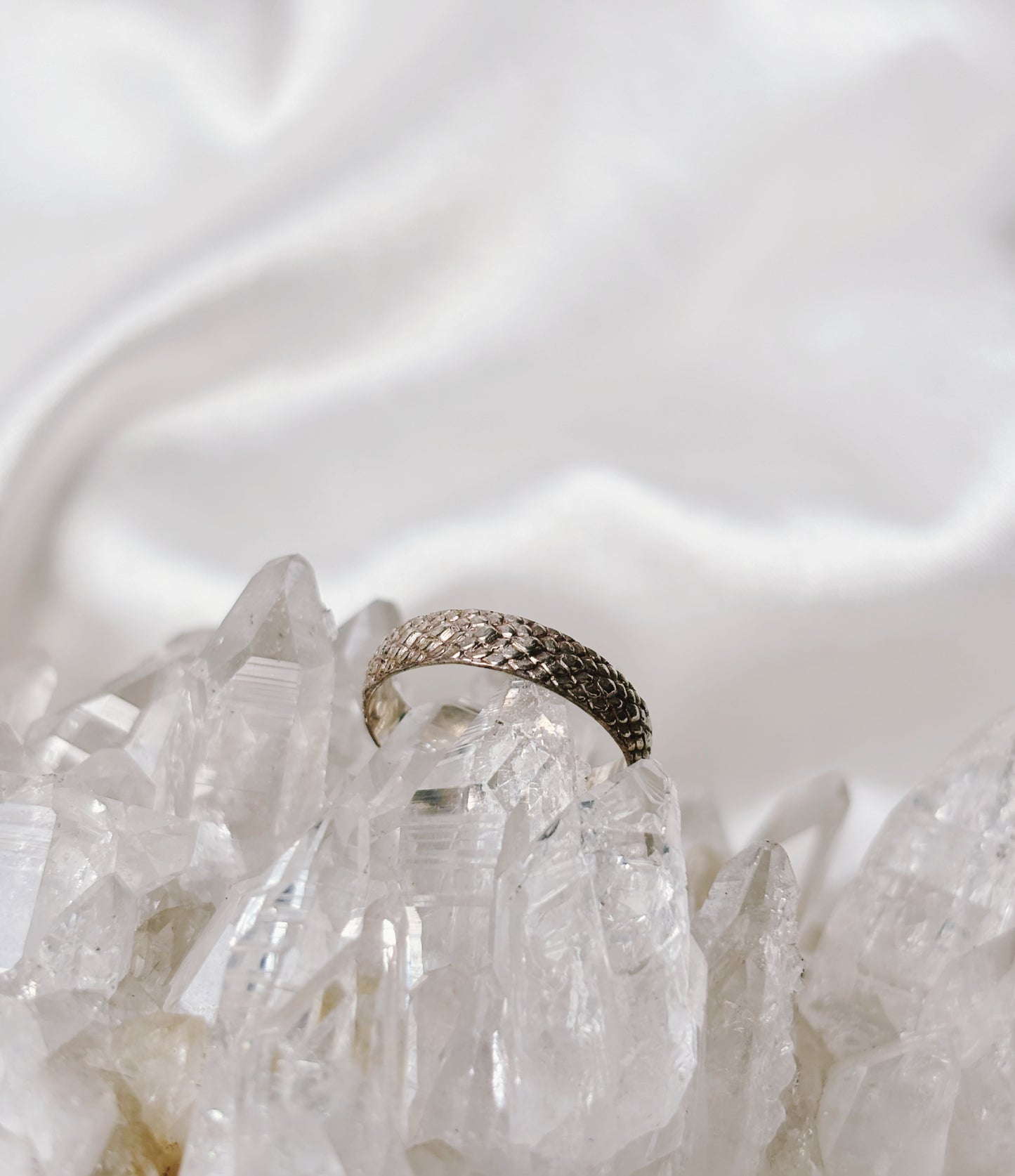 Sterling Silver Snakeskin Stacking Ring