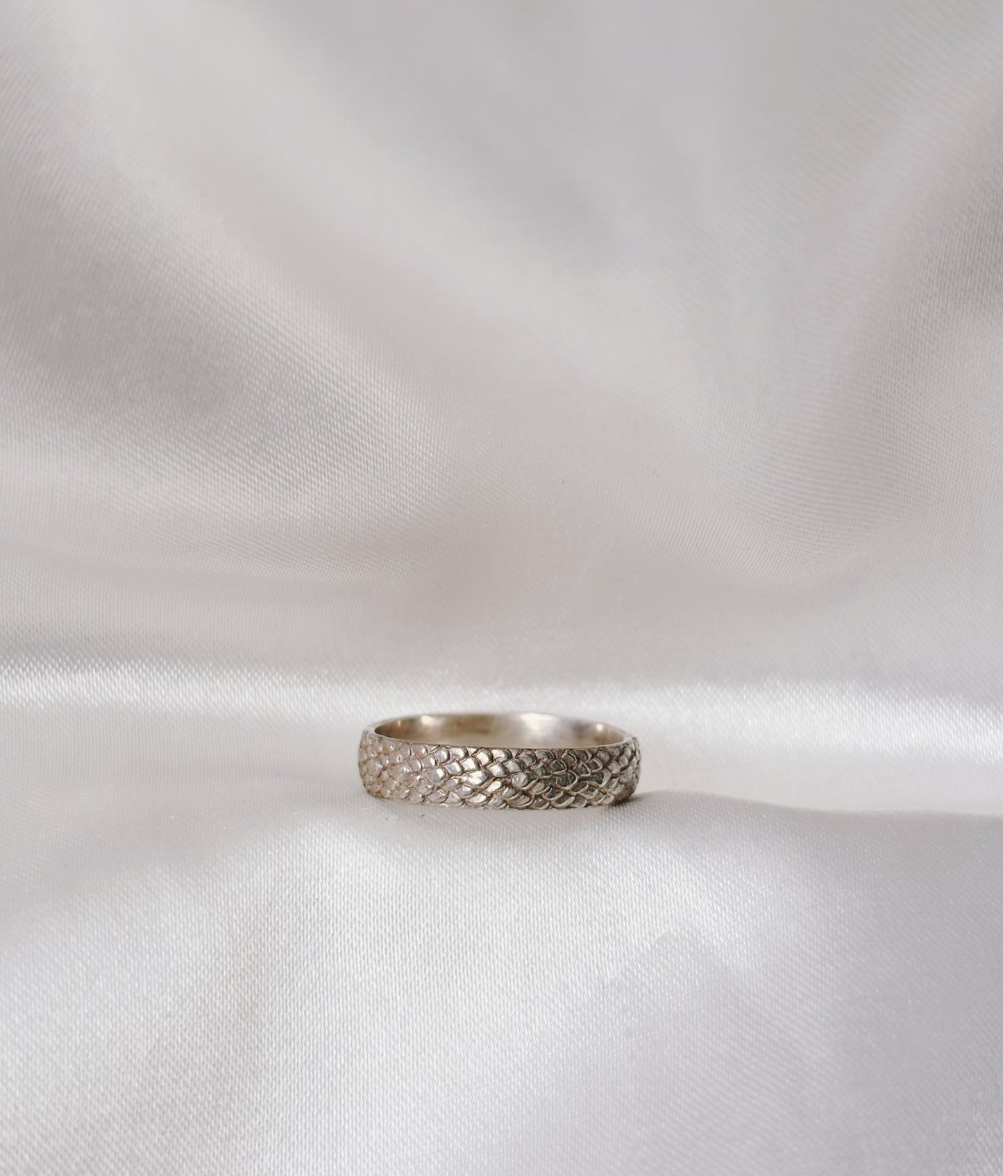 Sterling Silver Snakeskin Stacking Ring