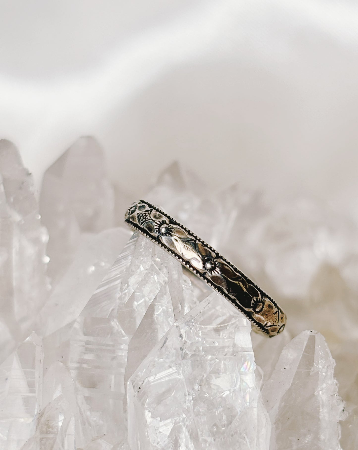 Sterling Silver Stardash Stacking Ring