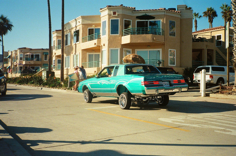 Expired Film Friday | Archive # 031: Teal Lowriders, Long Shadows, and the Oceanside Strand