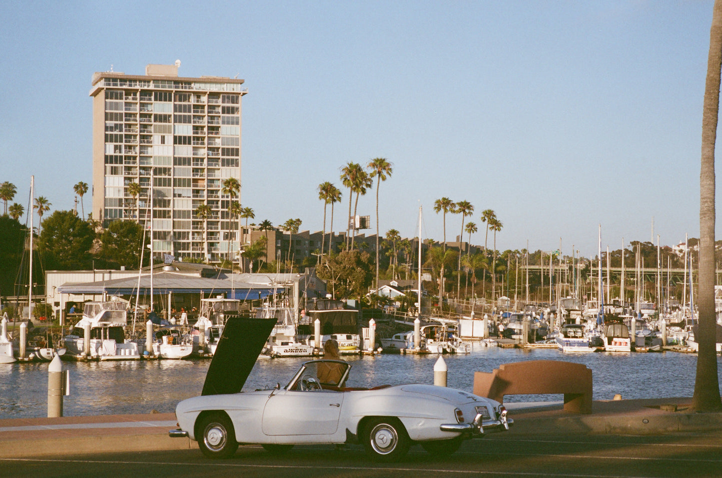 Pelican Harbor - Vintage Car at Oceanside Harbor