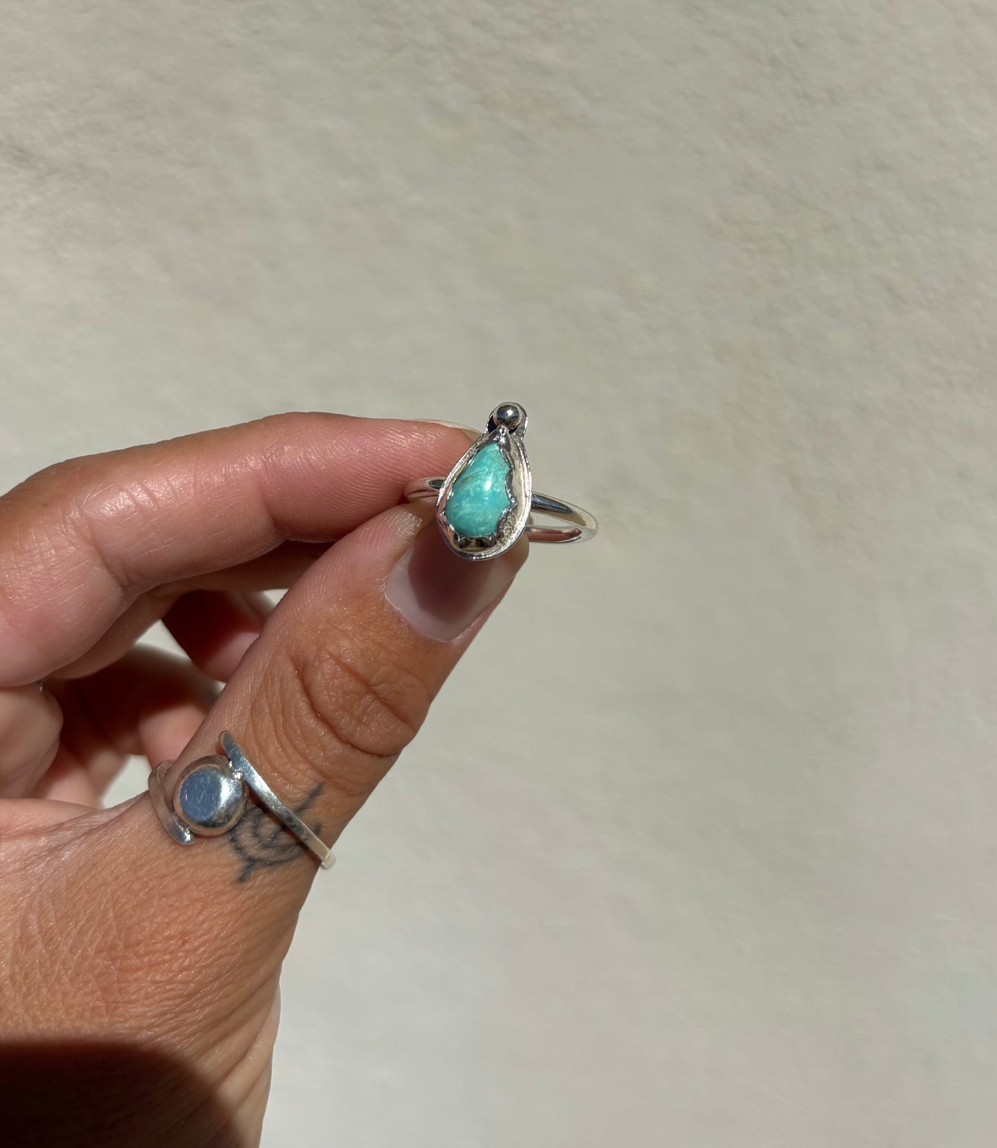 Turquoise Teardrop Ring