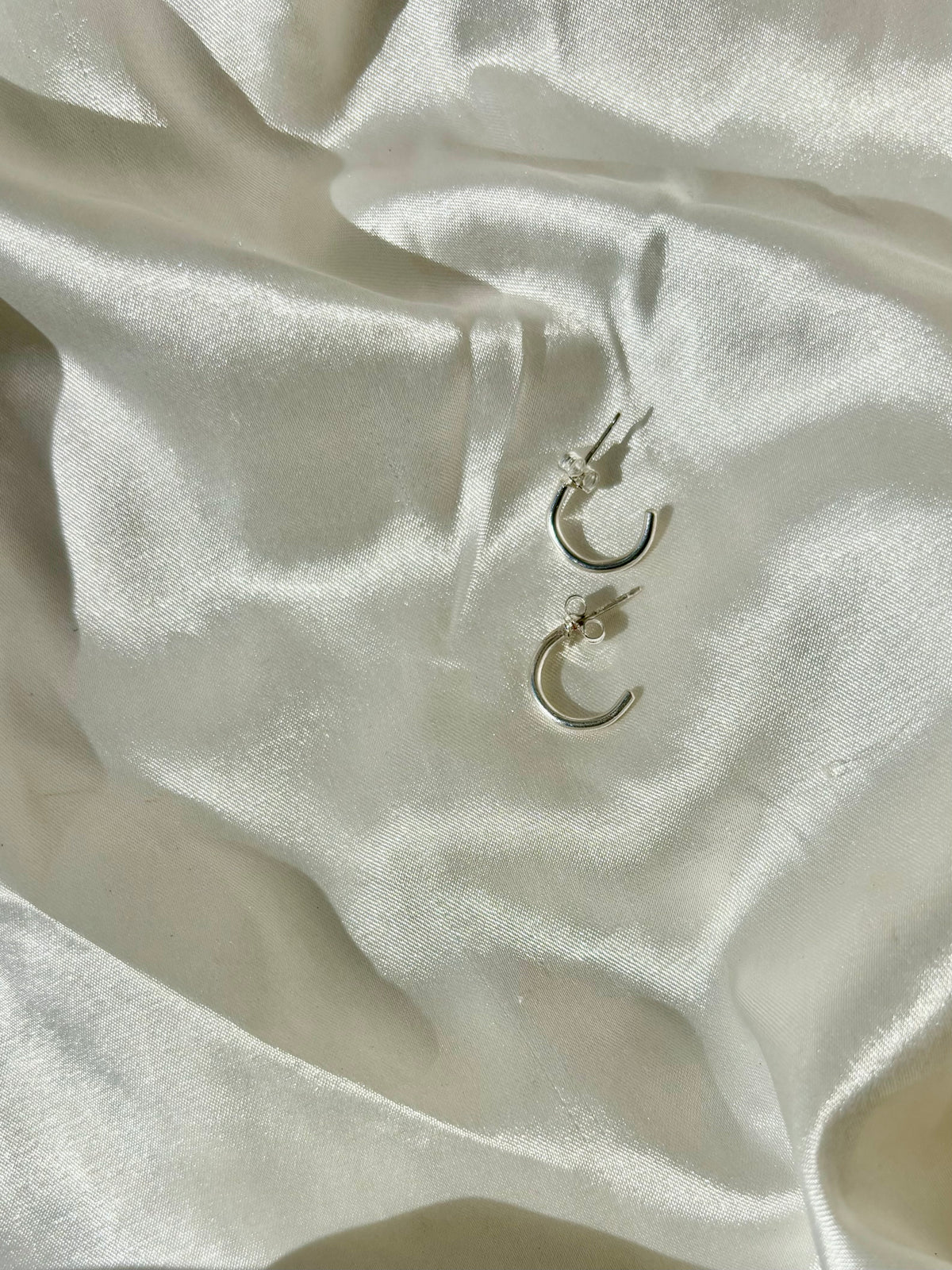 Small Silver Hoop Earrings