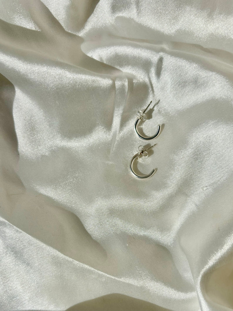 Small Silver Hoop Earrings