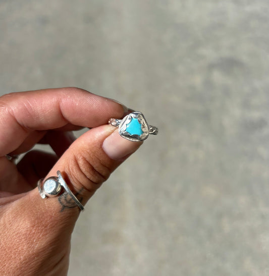 Turquoise Rope Ring