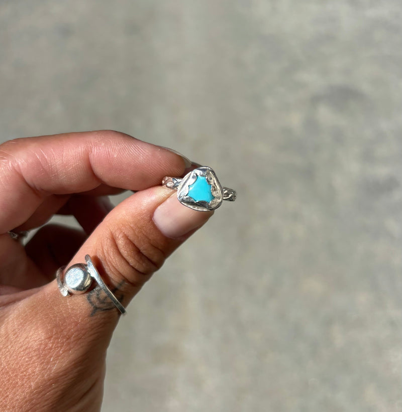 Turquoise Rope Ring