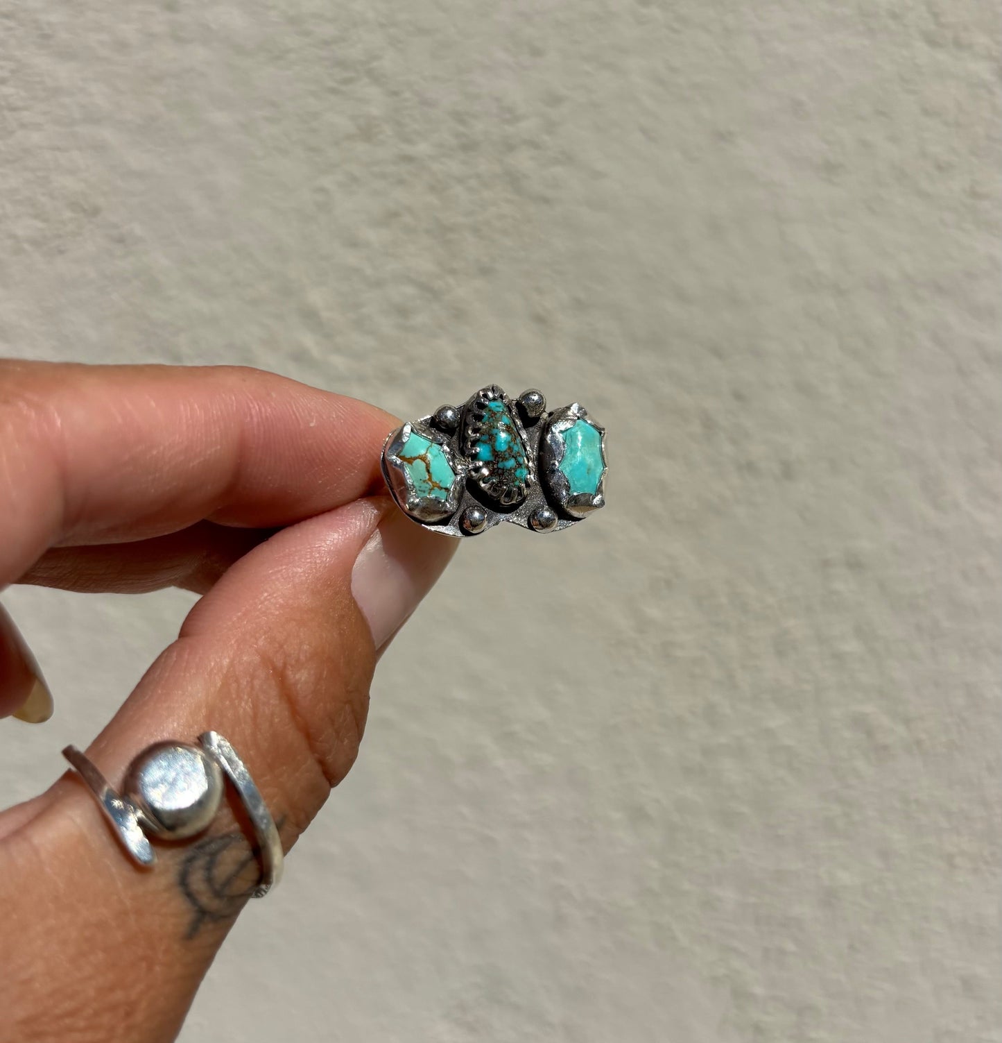 Turquoise Triplet Ring