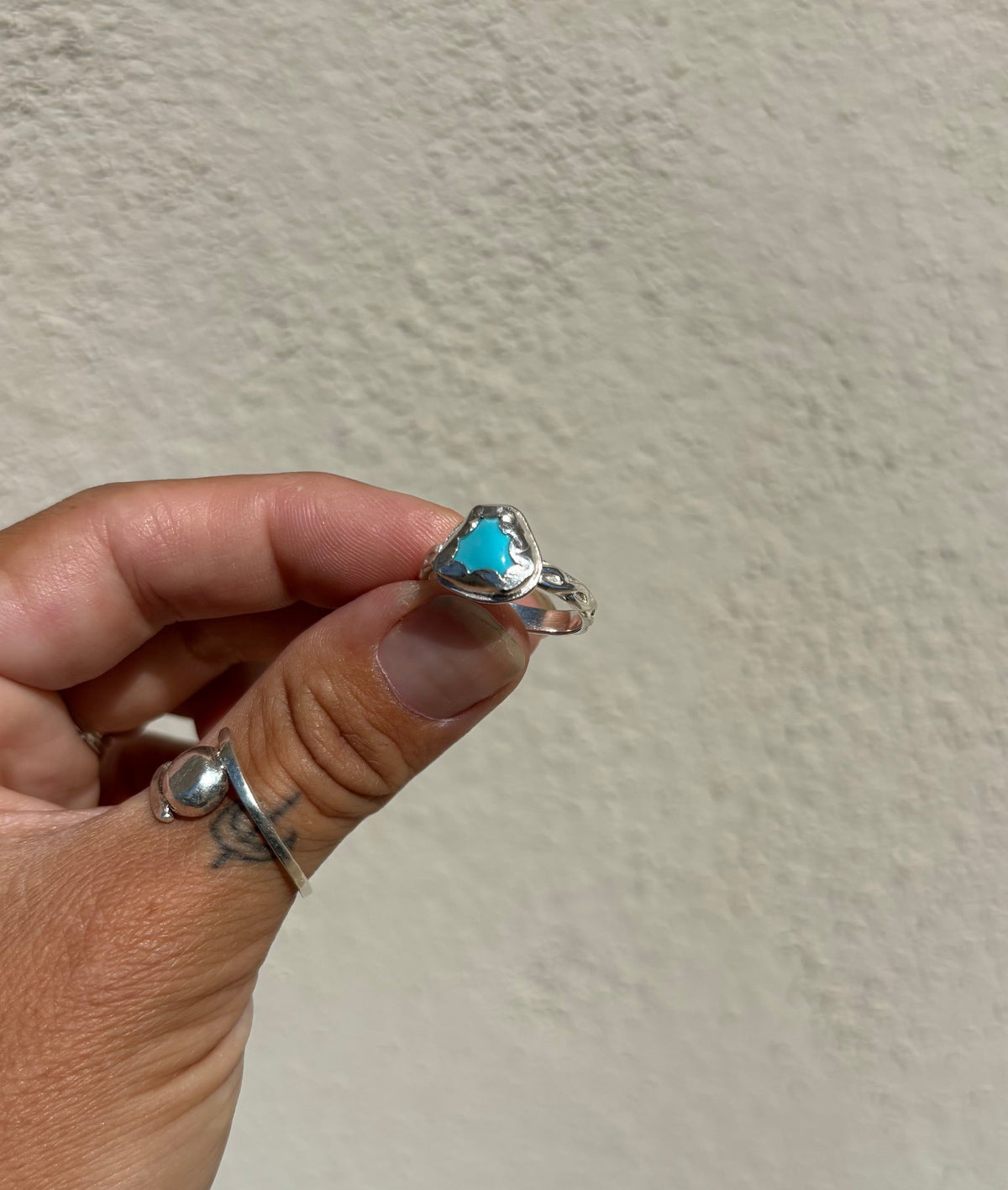 Turquoise Rope Ring