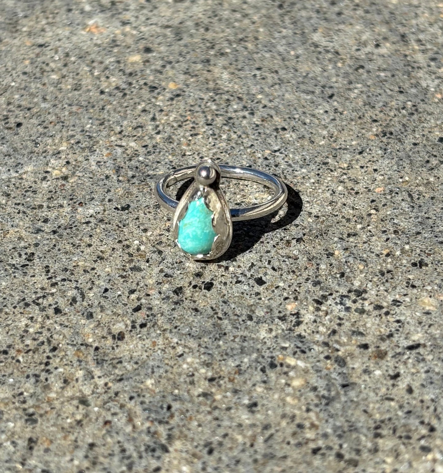 Turquoise Teardrop Ring