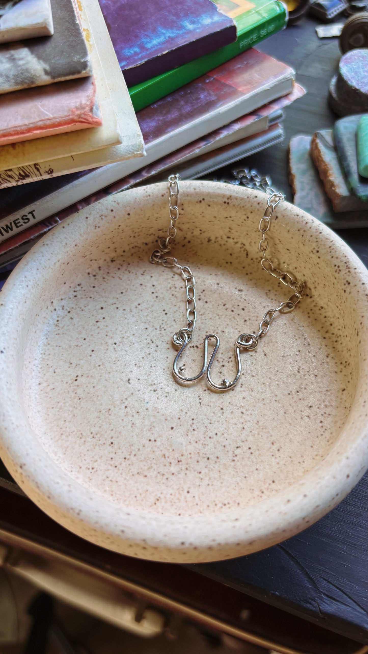 Minimalist "Boob" Line Art Necklace | Sterling Silver