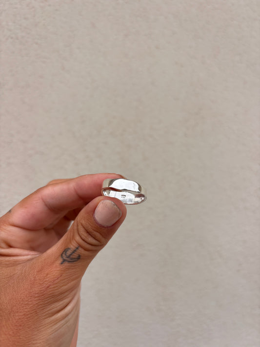 Organic Stacker Ring | Recycled Silver Ring