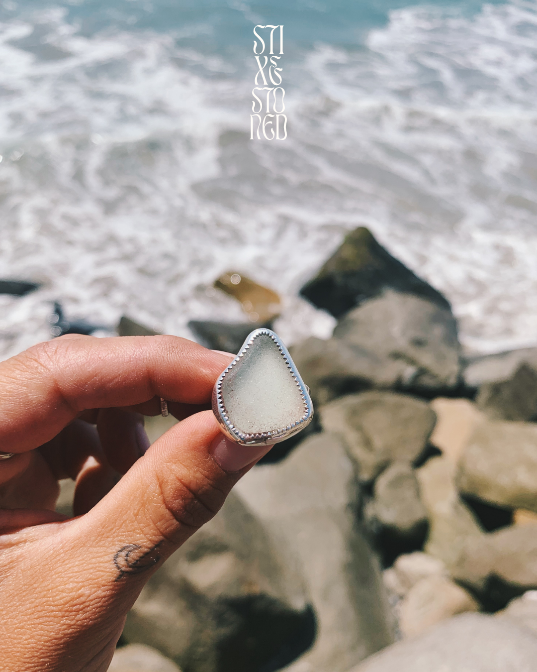 Sea Glass Ring | Sterling Silver