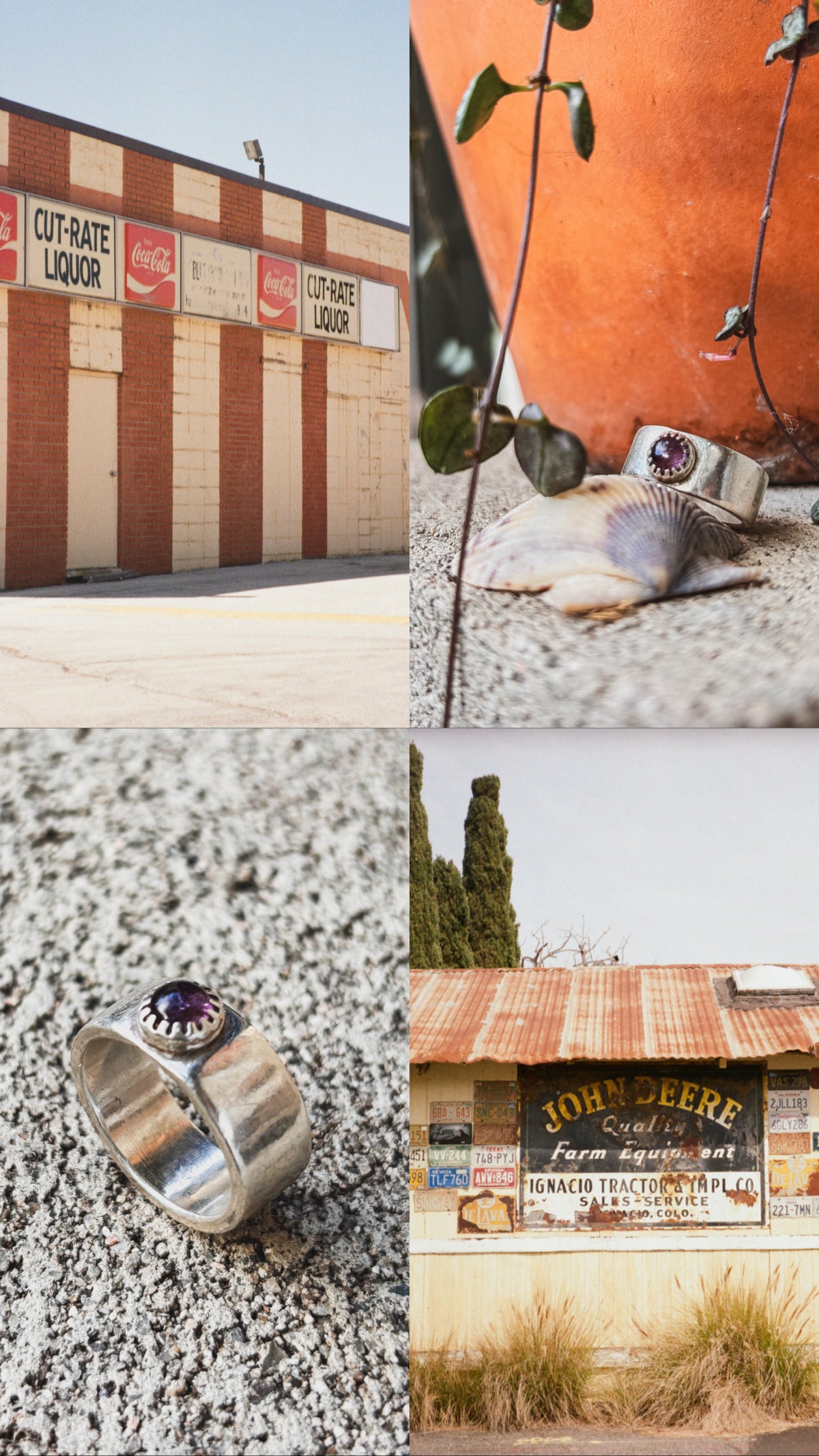 Thick Silver Amethyst Crown Statement Ring - The Ride or Die
