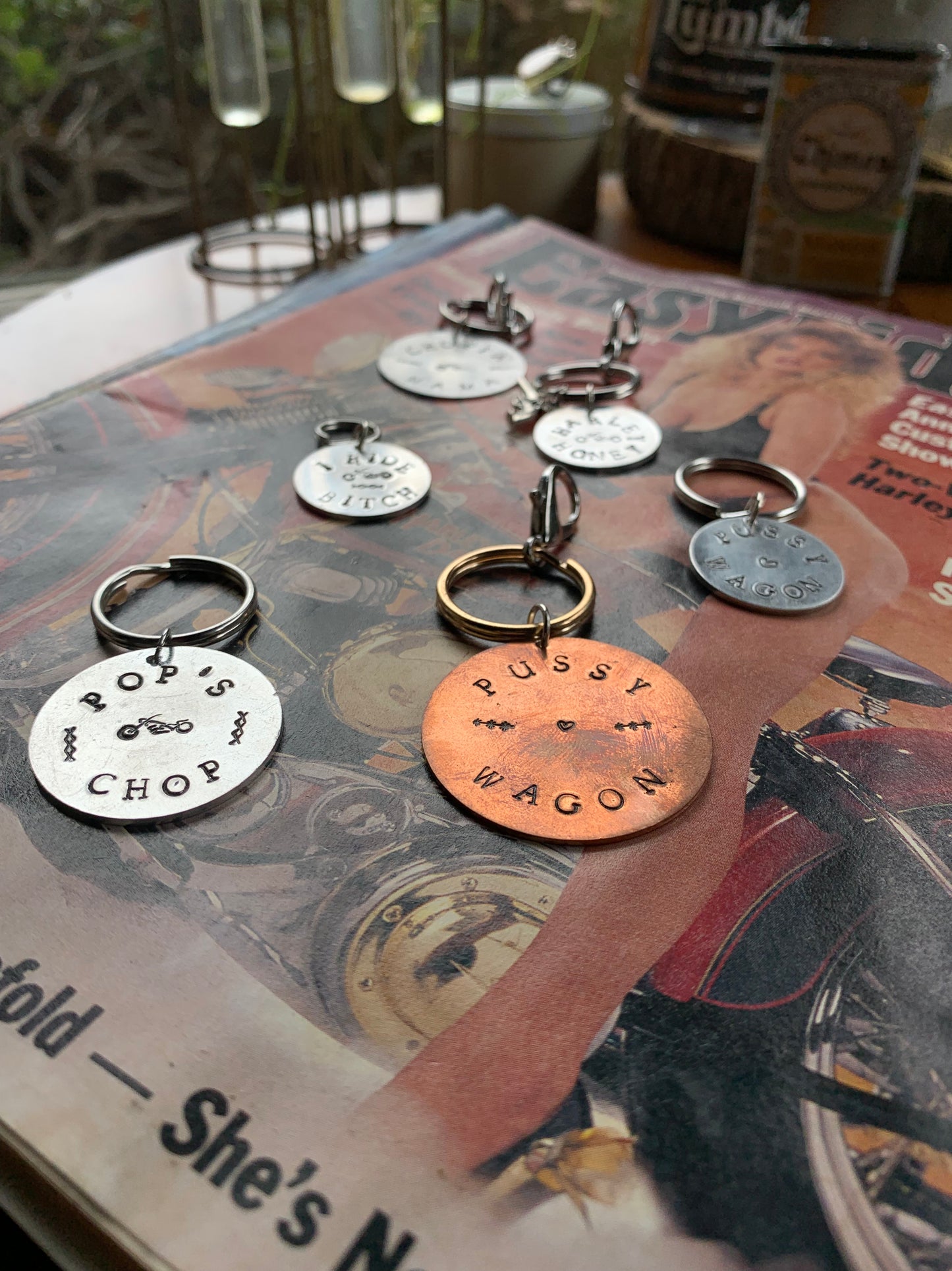 Custom Stamped Keychain - Perfect for Vintage Trucks, Vanners, Workshops, Garages, Motorcycles