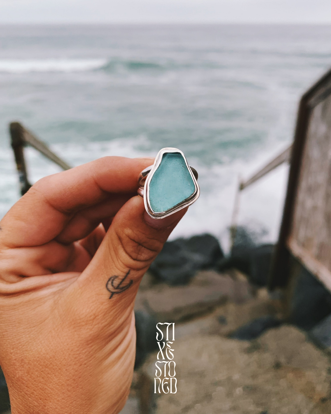 Sea Glass Ring | Sterling Silver