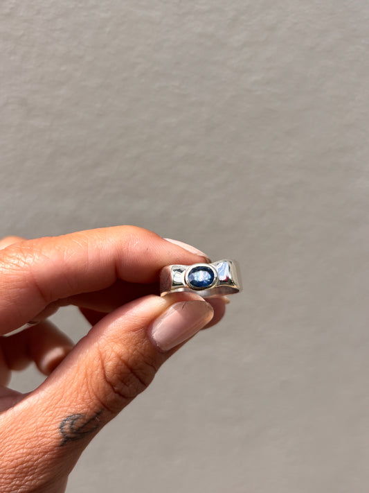 Organic Stacker Ring | Recycled Silver Ring