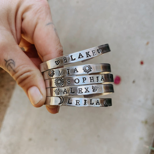 Personalized Stamped Bracelet