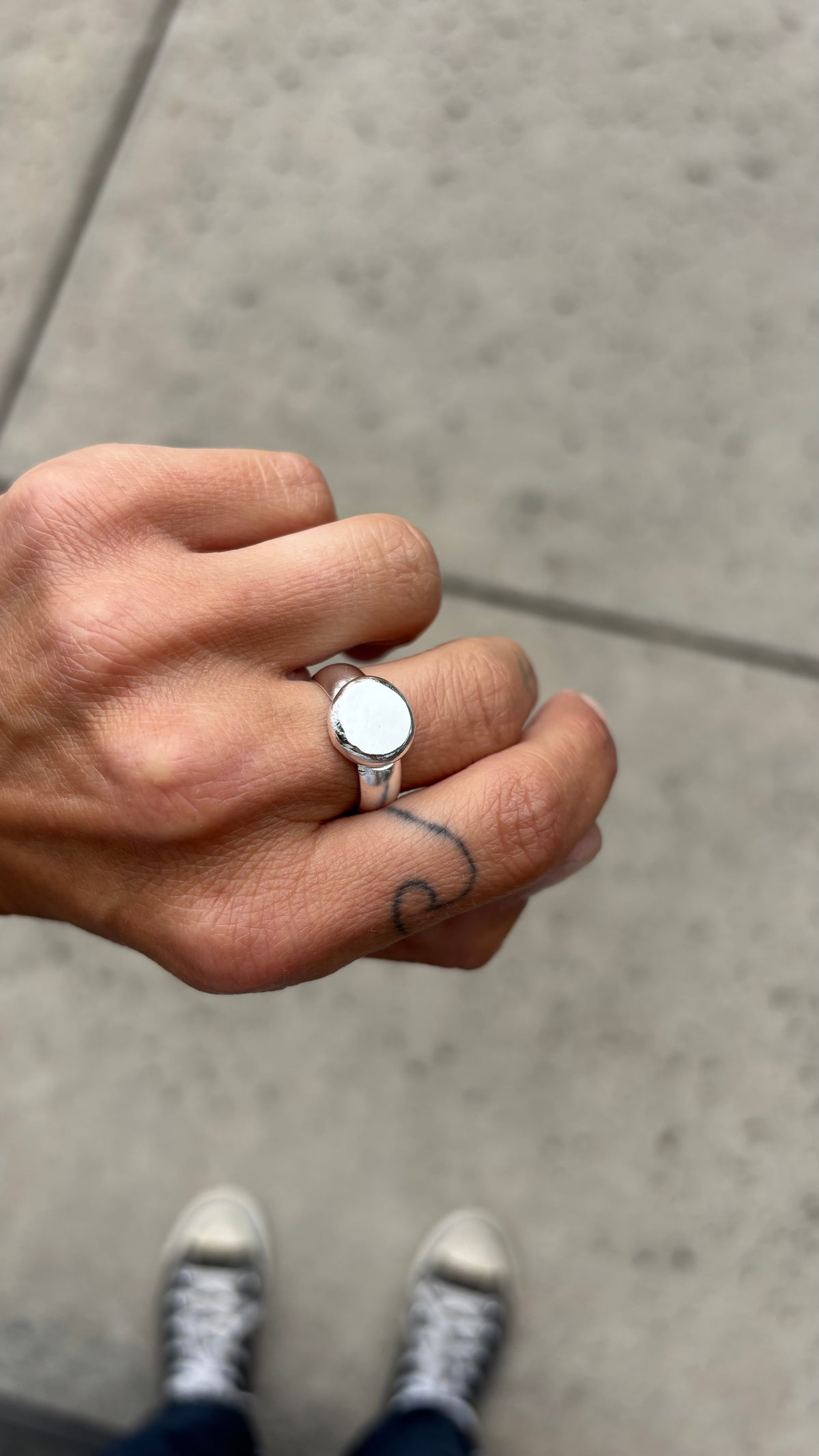 Sterling Silver Pebble Ring | Handmade Silver Ball Ring | Minimalist Stacking Ring | Organic Earthy Jewelry | Custom Size Available