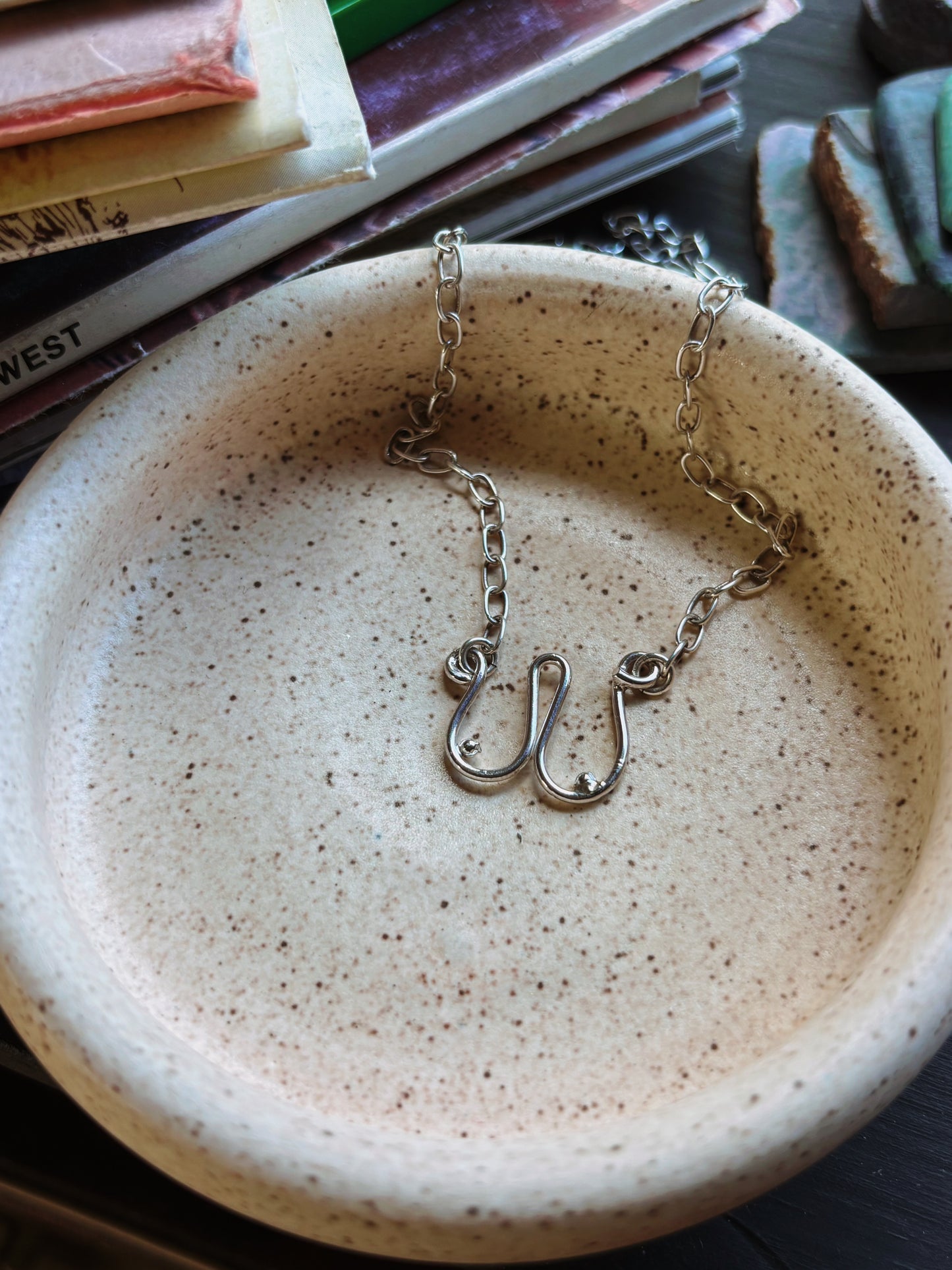 Minimalist "Boob" Line Art Necklace | Sterling Silver