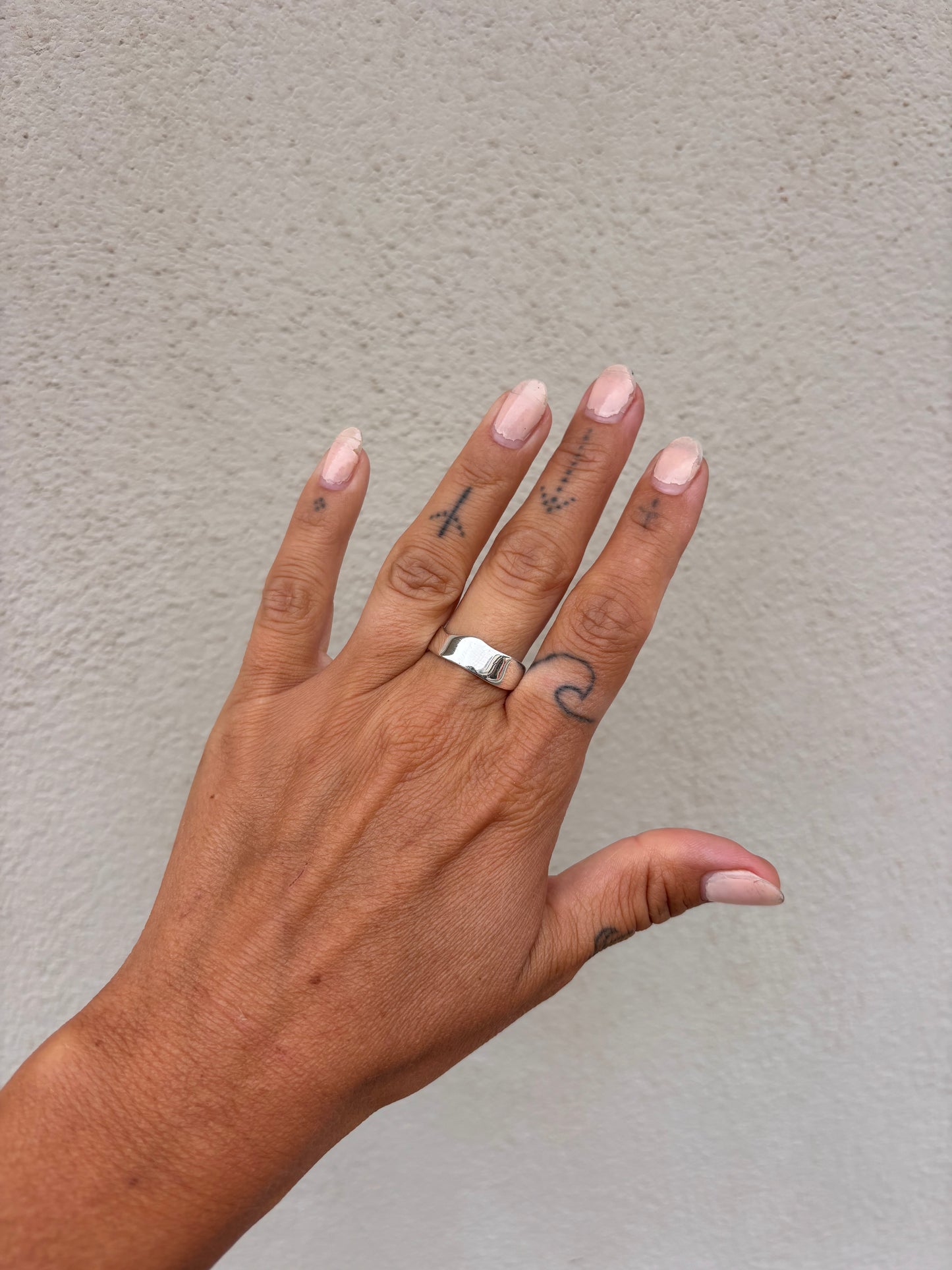 Organic Stacker Ring | Recycled Silver Ring