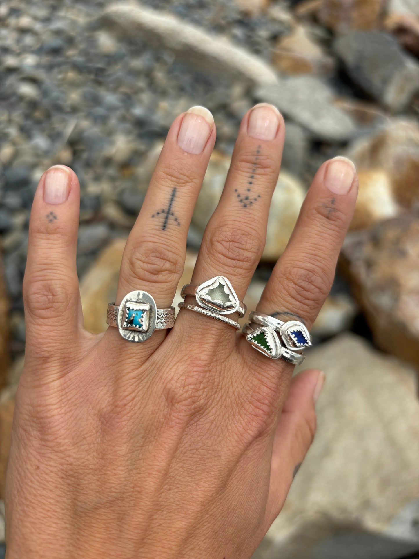 Sea Glass Ring | Sterling Silver
