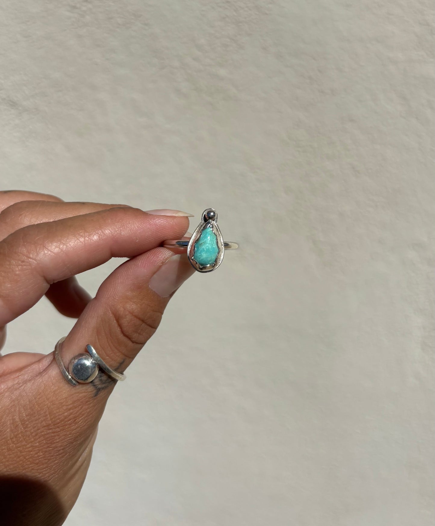 Turquoise Teardrop Ring