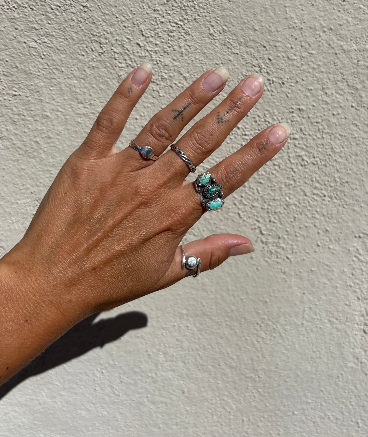 Turquoise Triplet Ring