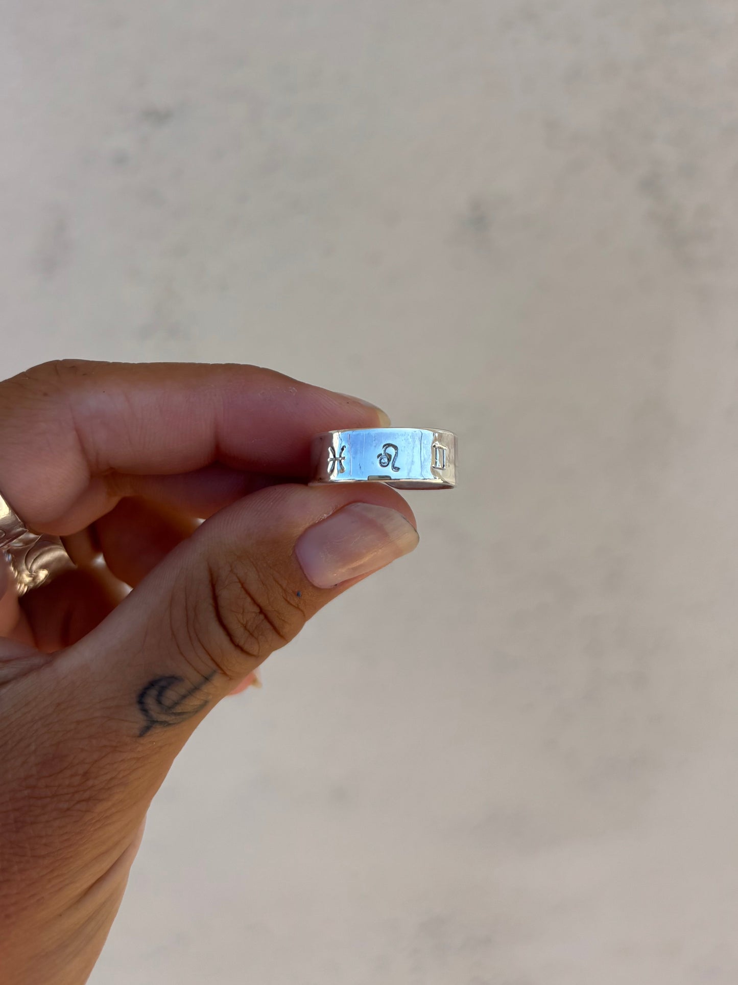 Big Three Astrology Ring