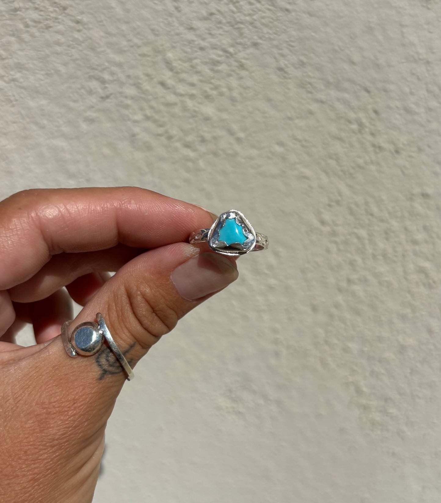 Turquoise Rope Ring