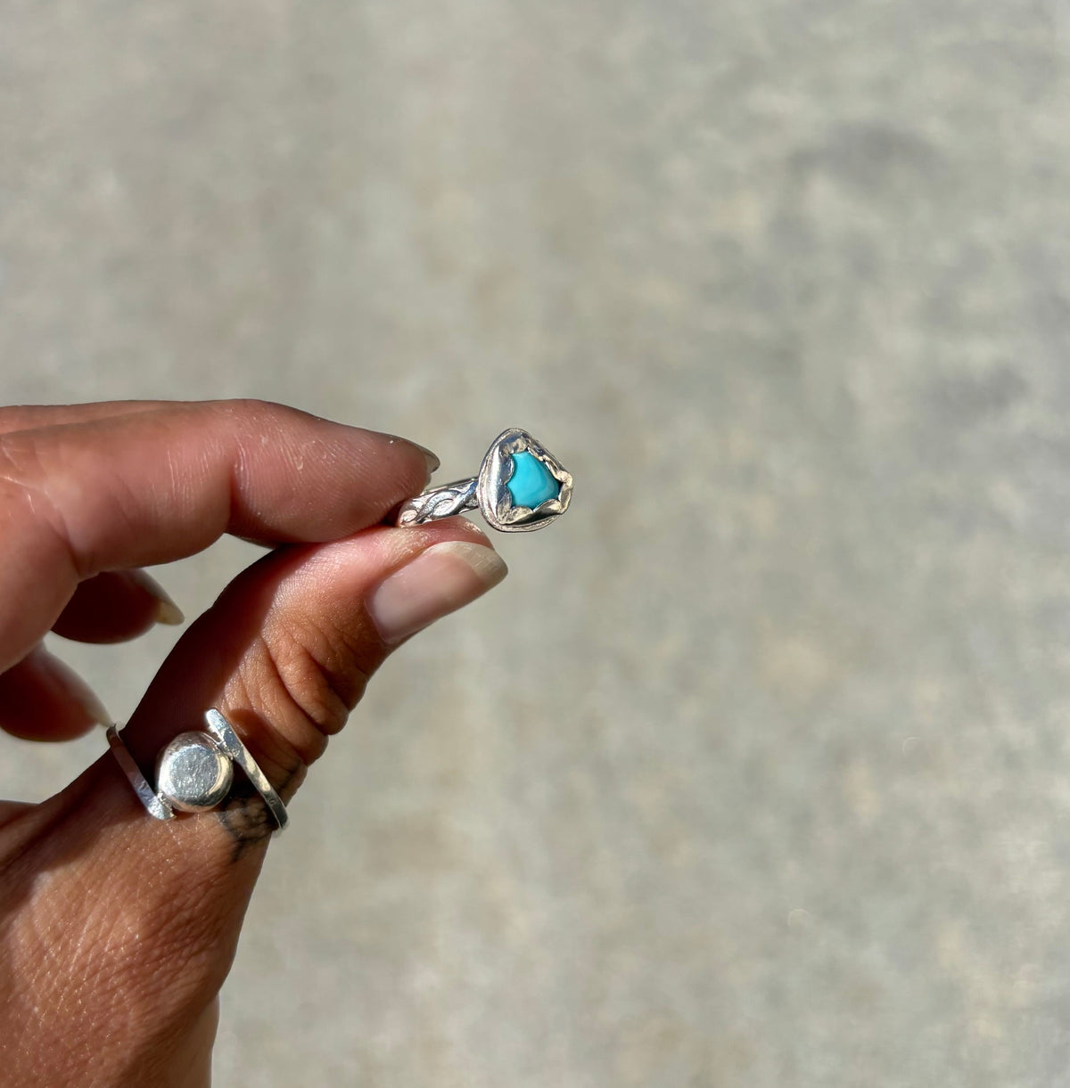 Turquoise Rope Ring