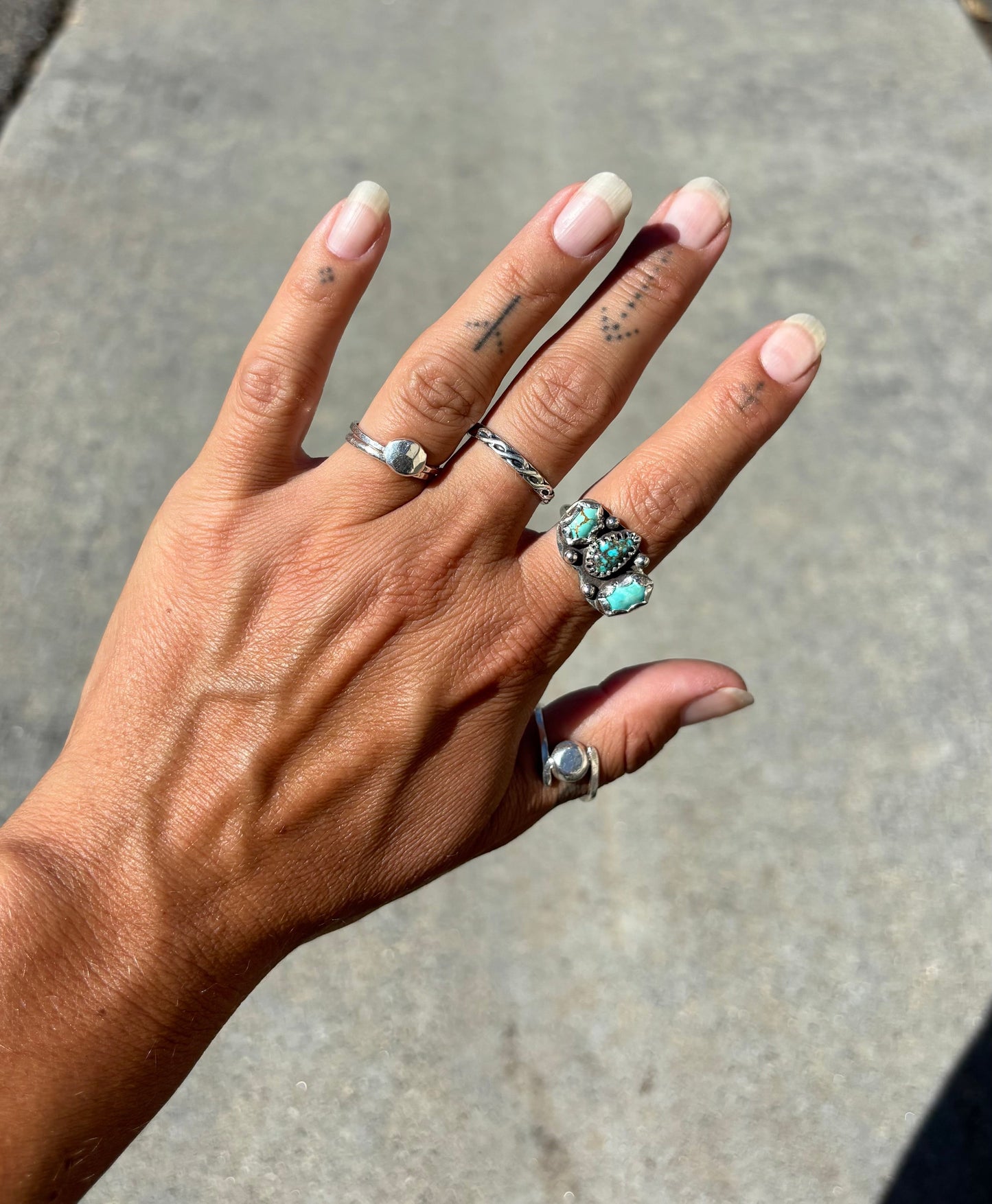 Turquoise Triplet Ring