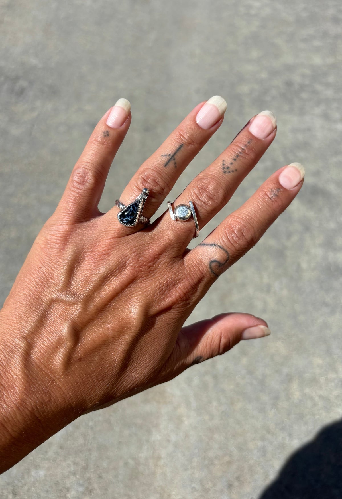 Pietersite Teardrop Ring