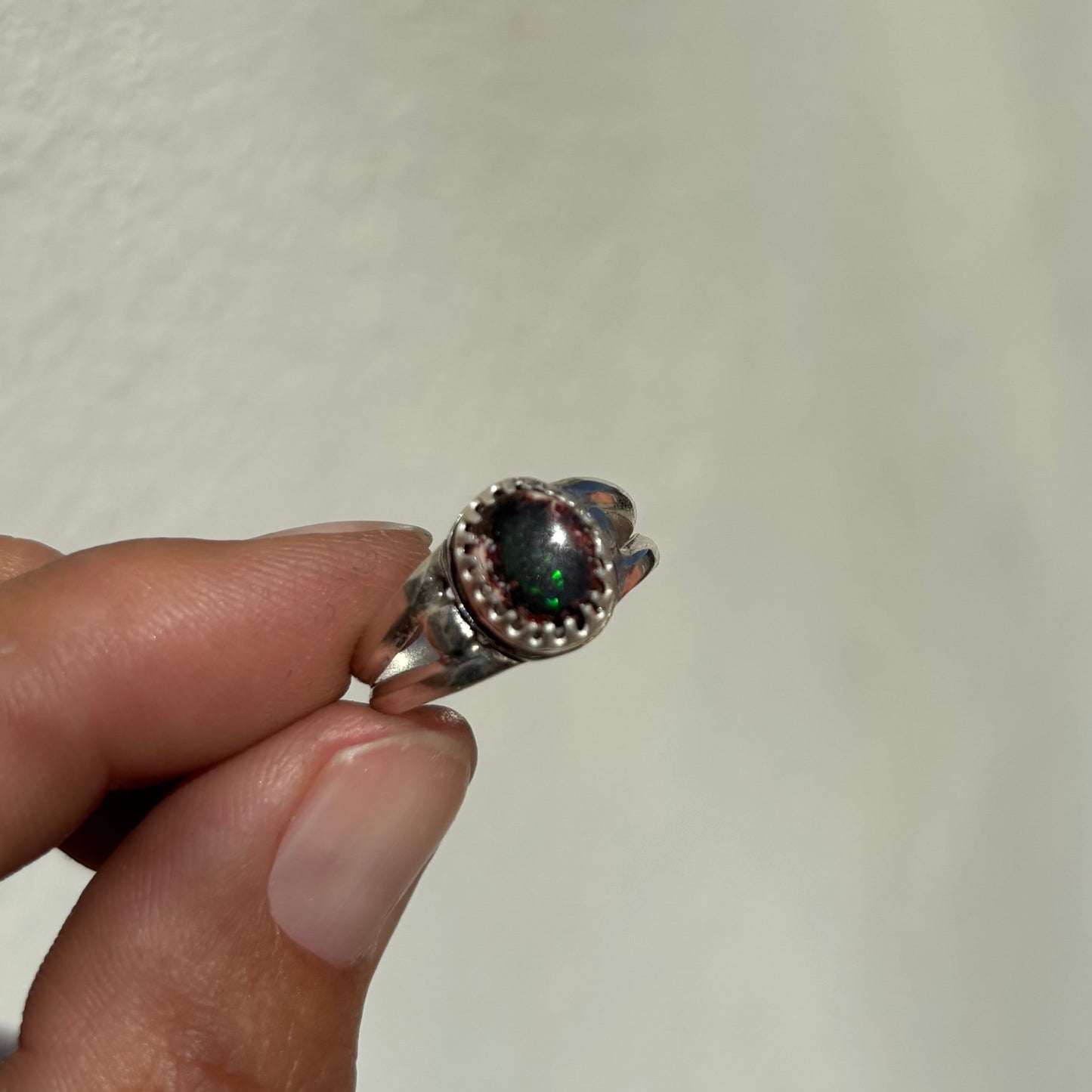 Winter Opals Set In Sterling Silver