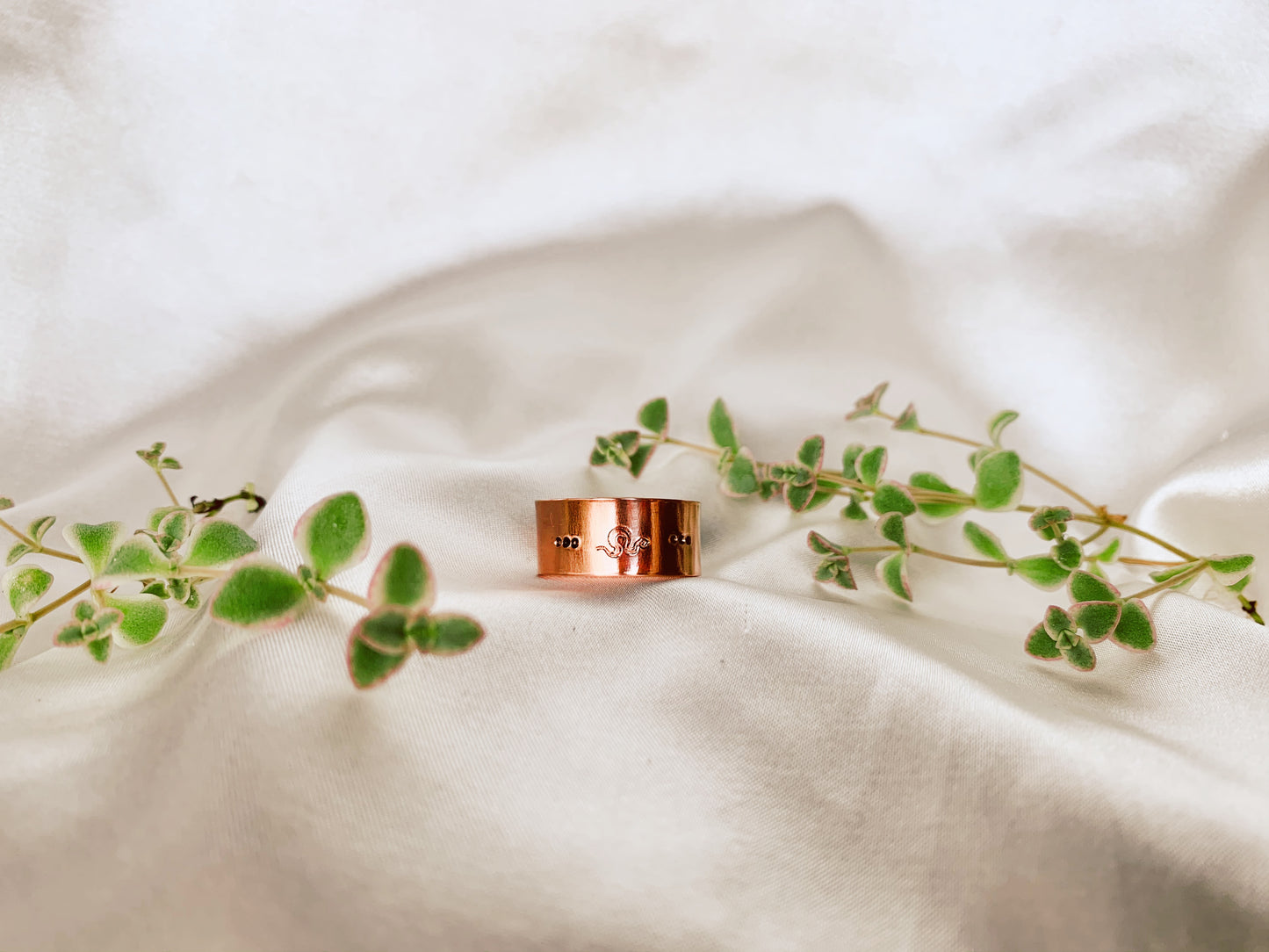 Custom Hand-Stamped Sterling Silver Ring (Pronoun / Word Band)
