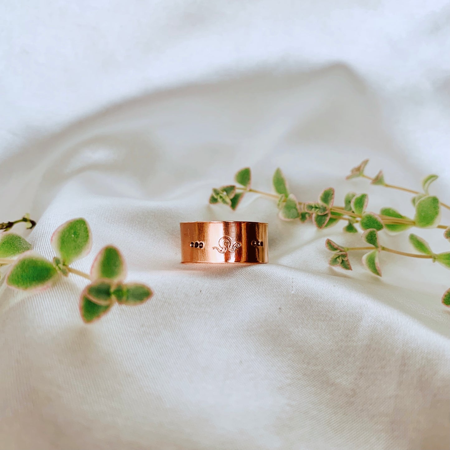 Custom Hand-Stamped Sterling Silver Ring (Pronoun / Word Band)