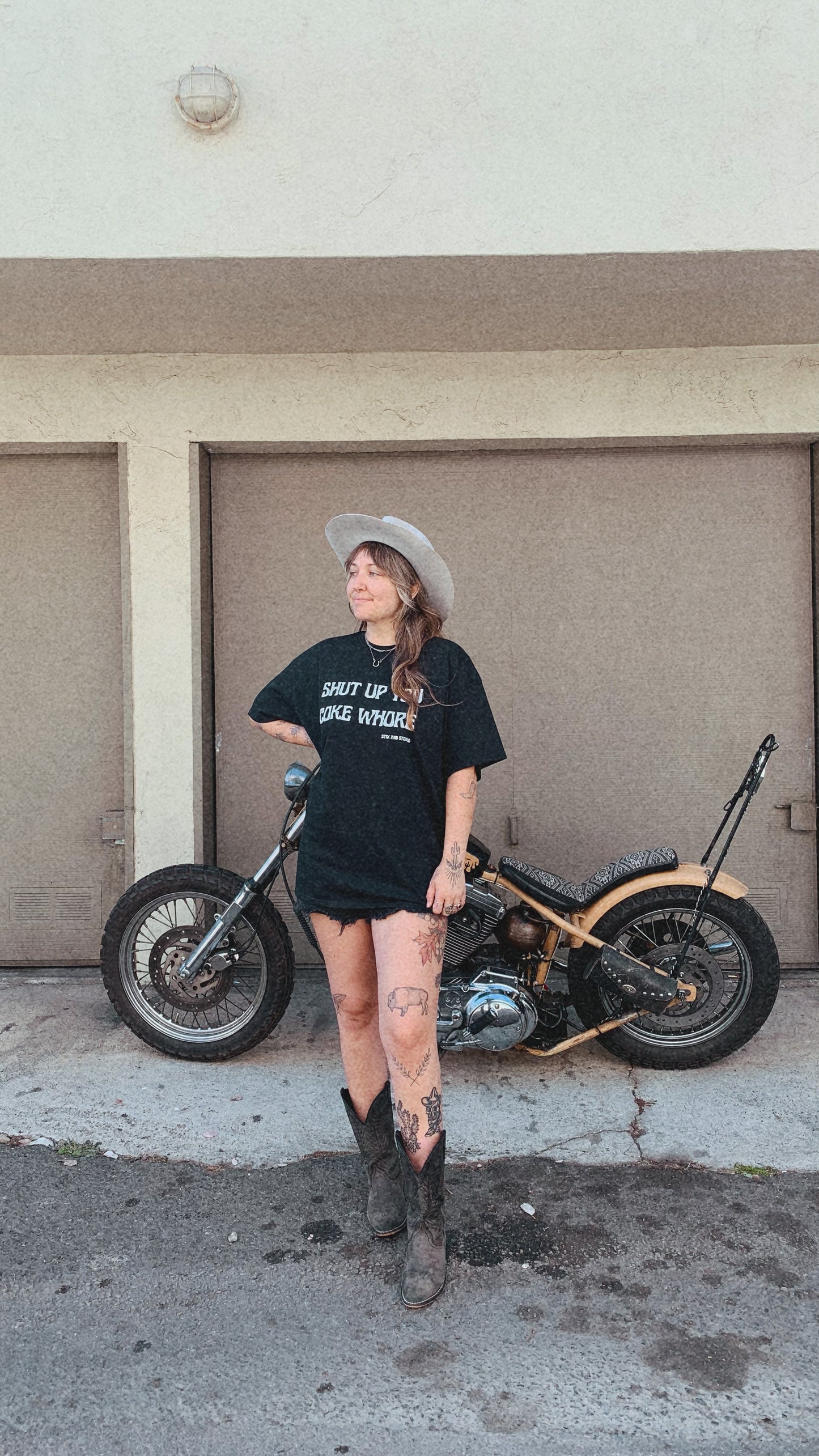 Coke Whore Classic | Shut Up You Coke Whore| Funny Graphic Streetwear Tee – Let the Shirt Do the Talking | Black Shirt