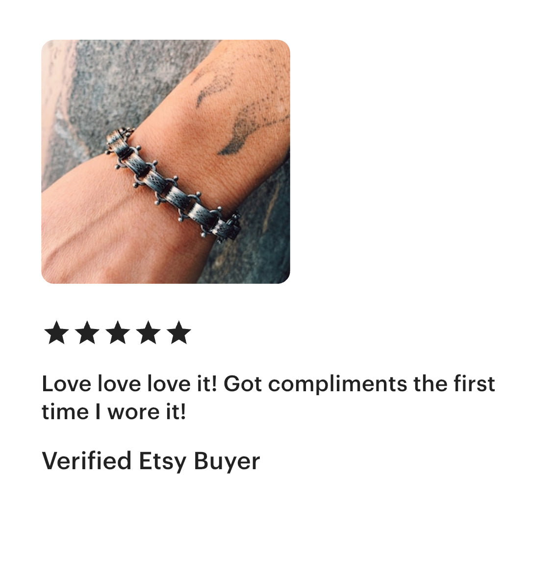 Antique Silver Plated Chainlink Bracelet