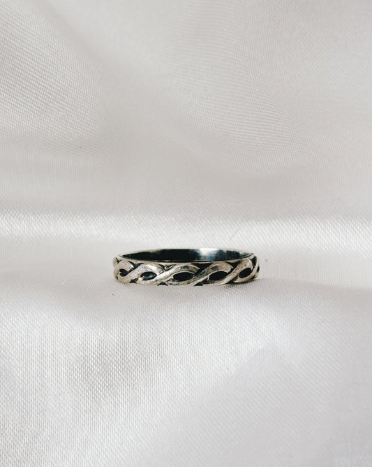 Sterling Silver Rope Stacking Ring