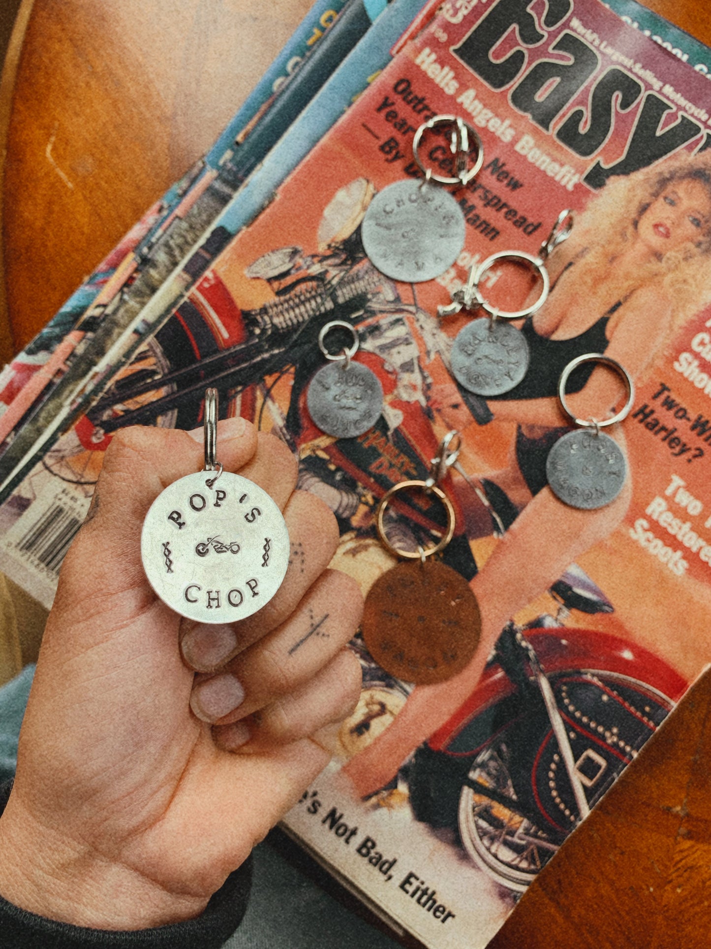 Custom Stamped Keychain - Perfect for Vintage Trucks, Vanners, Workshops, Garages, Motorcycles
